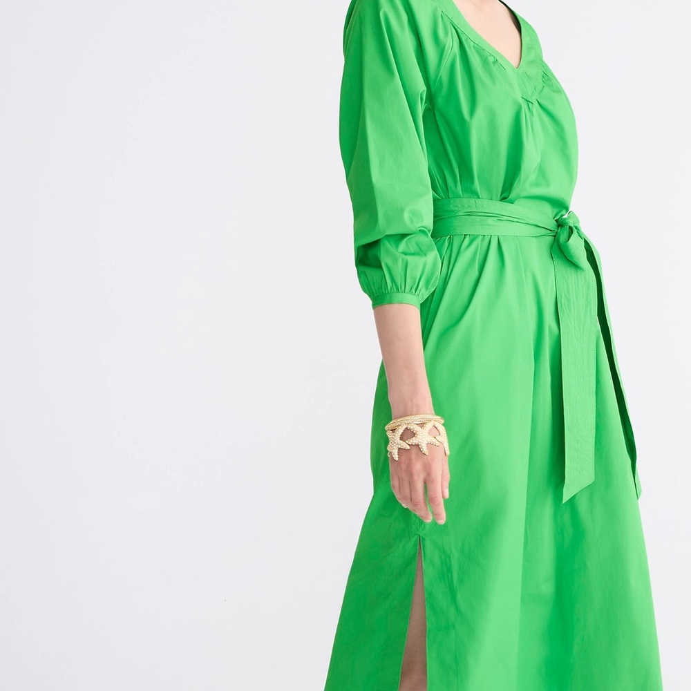 NWT J. Crew Poplin Dress XS - Picture 3 of 8